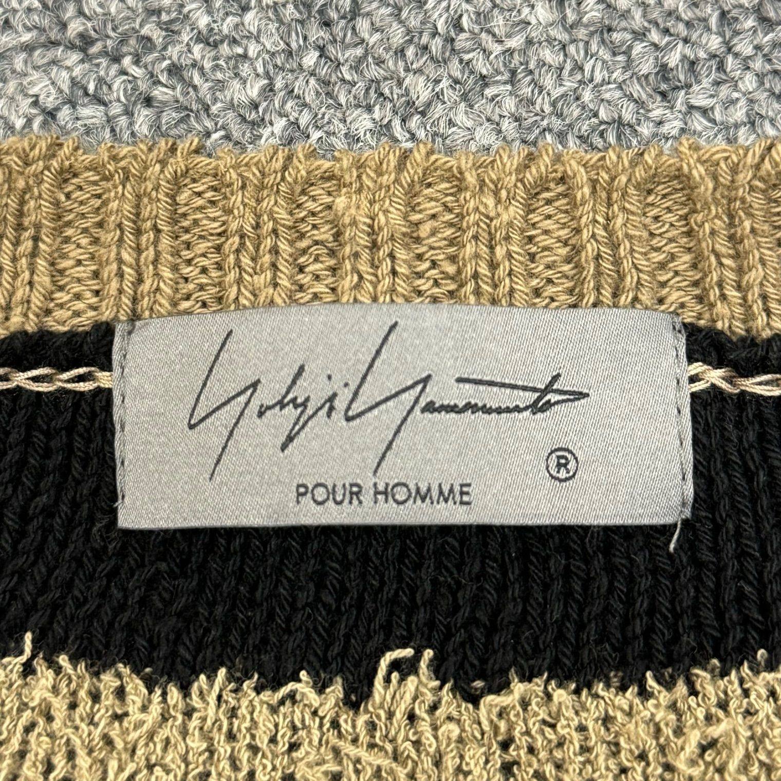 定価60500円 yohji yamamoto 24SS 5G BORDER COLOR-BLOCKED