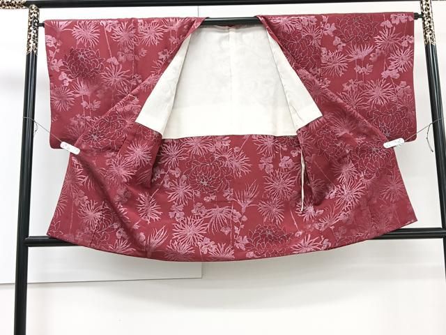 平和屋着物▽男性 紬 単衣 幾何学文 正絹 逸品 CAAW1366xi