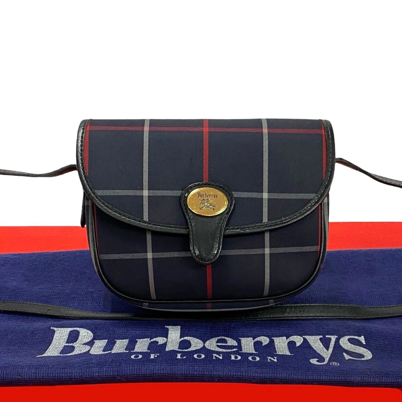 【絶品】 美品】✨BURBERRY☆ノバチェック ショルダーバッグ シャドーホース バッグ