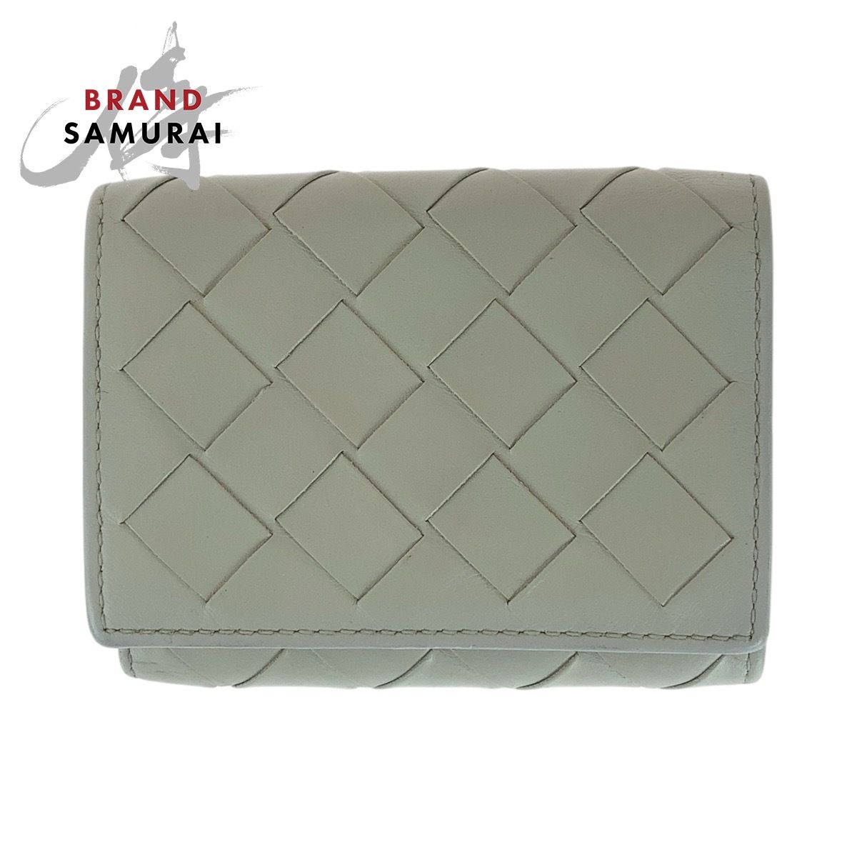美品 BOTTEGAVENETA ボッテガヴェネタ イントレチャート グレー 