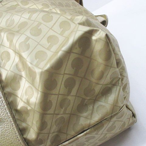 ゲラルディーニ GHERARDINI ボストンバッグ 総柄 ゴールド