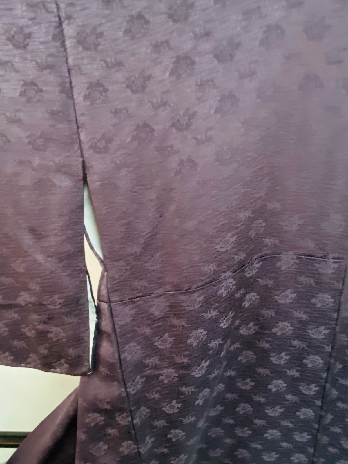 袷 仕付け糸あり