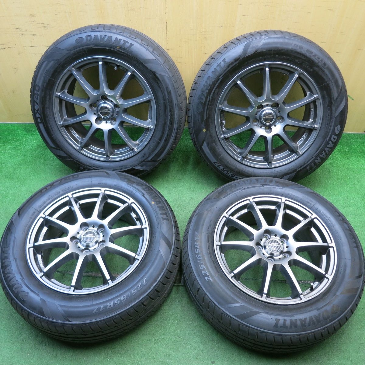 バリ溝！22年！9.5分☆225/65R17 ダヴァンティ DX740 SCHNEIDER ATECH 