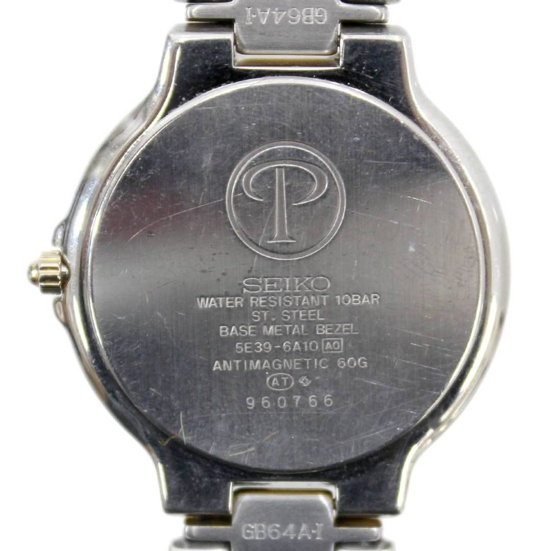 SEIKO/セイコー プレサージュ クォーツ 腕時計 メンズ コンビ 5E39 