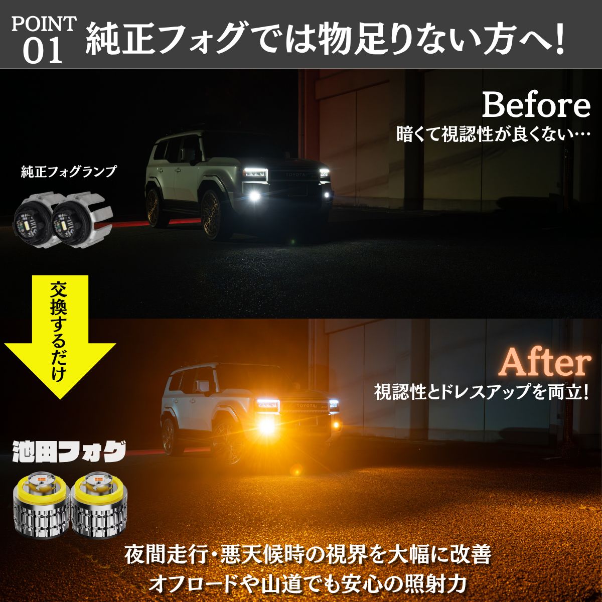 アンバーフォグランプ!! L1B用 爆光 業界初カラー 当店限定色！ アンバーフォグランプ!! L1B用 爆光 業界初カラー 当店限定色！ - メルカリ