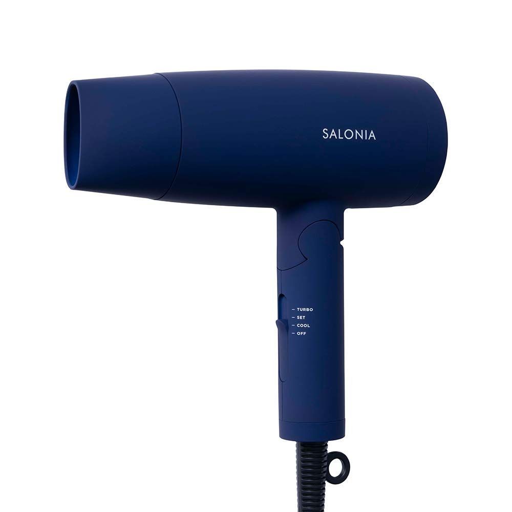 【新着商品】軽量 速乾 大風量 ヘアドライヤー マイナスイオン 【ネイビー】 ドライヤー スピーディーイオン SL-013NV | サロニア SALONIA