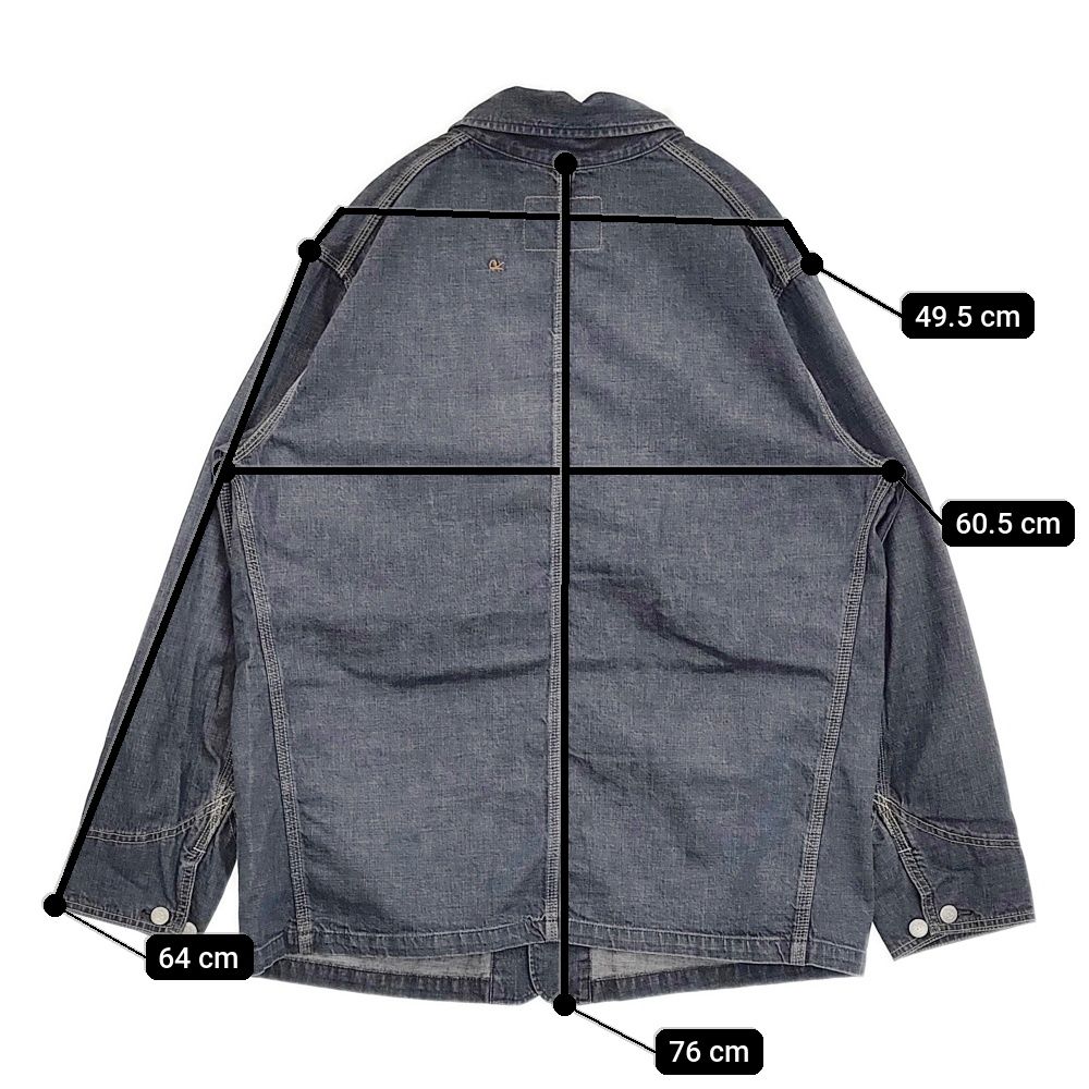 45R/45rpm 麦デニムの908カバーオール （影色納戸 重） 定価58300円