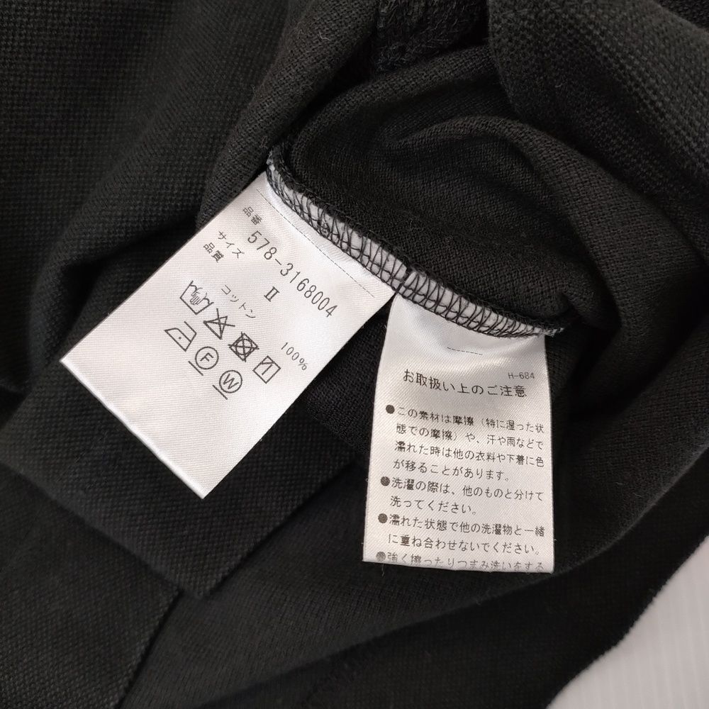 MARGARET HOWELL 578-3168004 ORGANIC COTTON PIQUE JERSEY 定価19800円 ポロシャツ 23SS ブラック マーガレットハウエル5-0708S 264546 MARGARET HOWELL 578-3168004 ORGANIC COTTON PIQUE JERSEY 定価