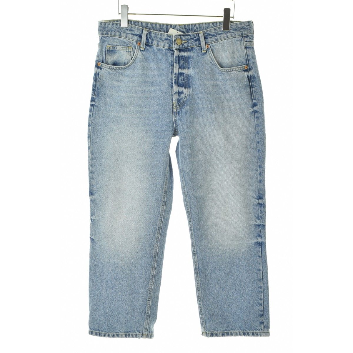 RAEY ボタンフライテーパードデニムパンツ