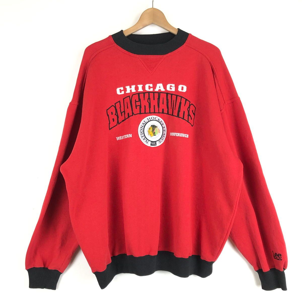専用商品 古着】 Lee リー スウェット プリント NHL シカゴ ブラックホークス 90