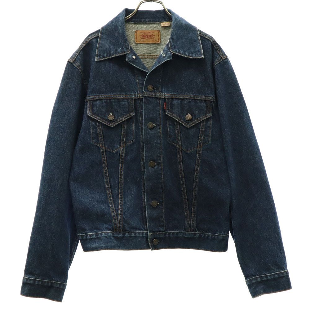 リーバイス 70505 デニムジャケット XL ネイビー Levi's Ｇジャン フラップ付き胸ポケット ジージャン メンズ