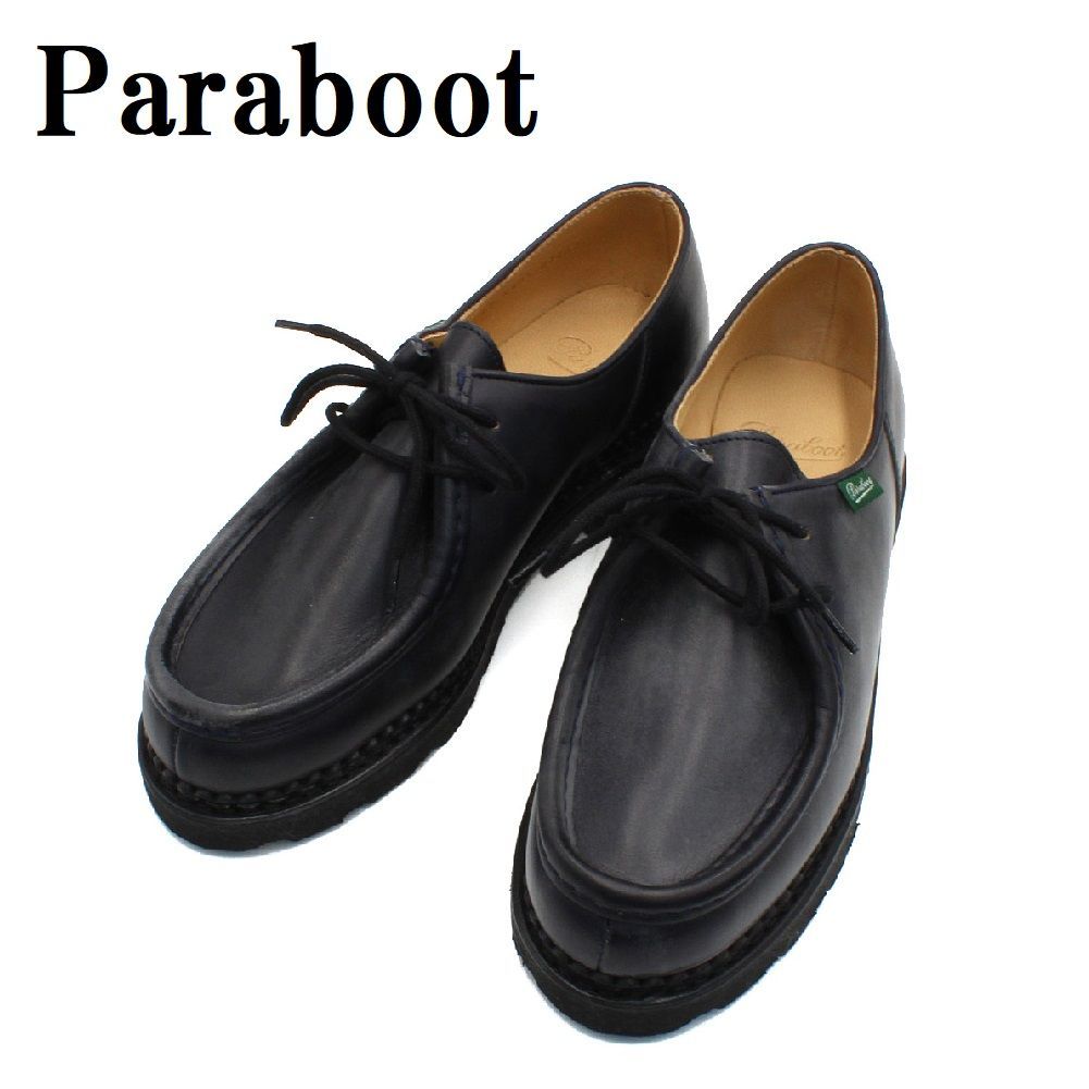 パラブーツ Paraboot 7156 10 EU40.5 41 41.5 42 42.5 43 43.5 ミカエル チロリアン ブーツ ワラビー 靴  ローカット ビジネス シューズ カジュアル メンズ ネイビー - メルカリ