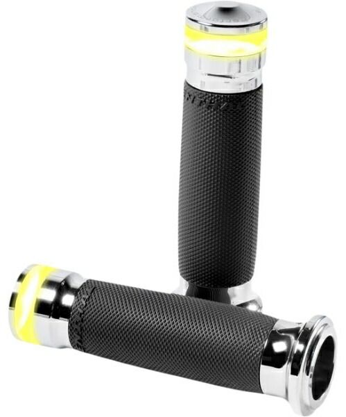 送料無料、限定数の新入荷!! VISION SERIES CONTOUR グリップ ターンシグナル付き ケーブルスロットル クローム 最新アイテムを多数掲載！