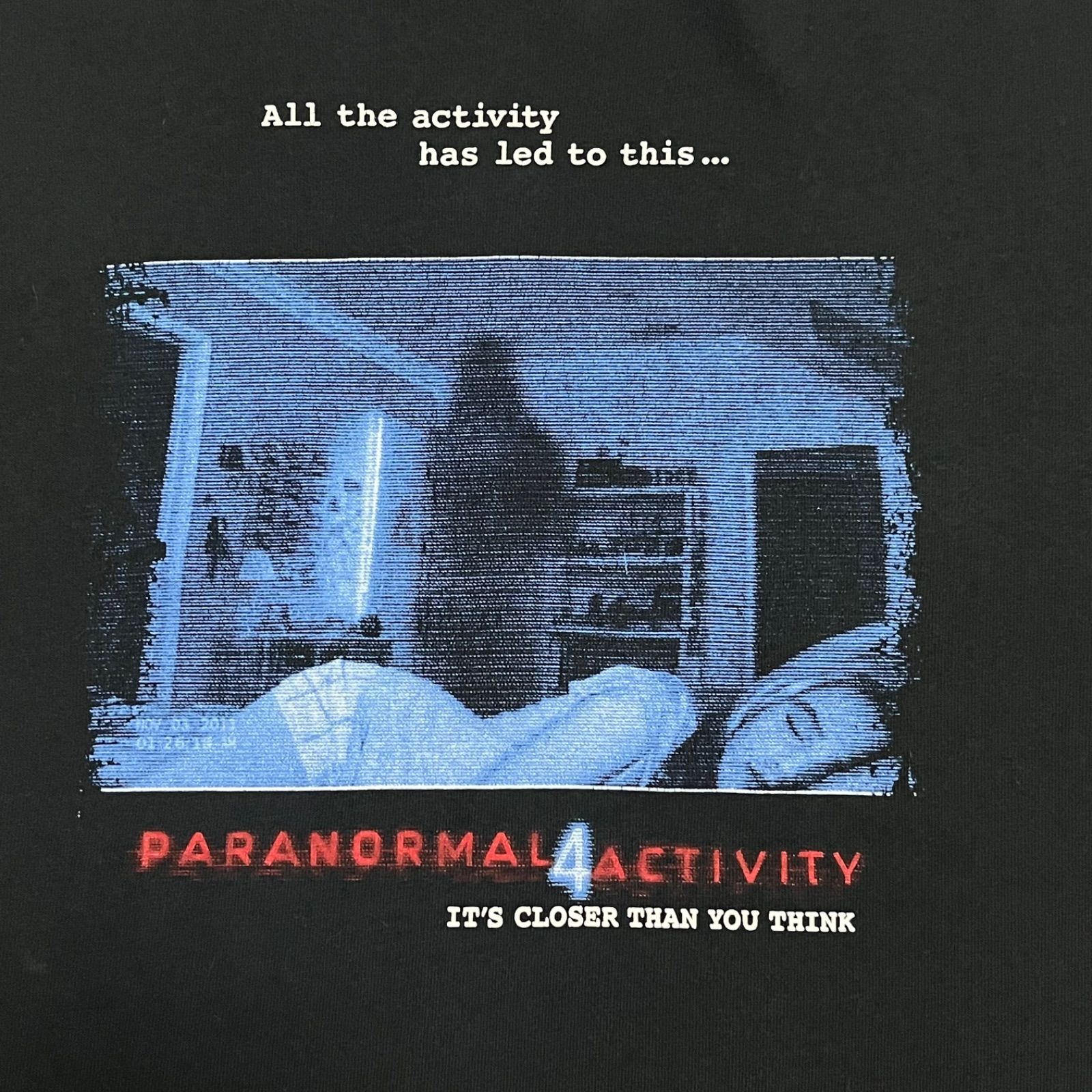 00s Paranormal Activity movie t-shirt パラノーマルアクティビティ