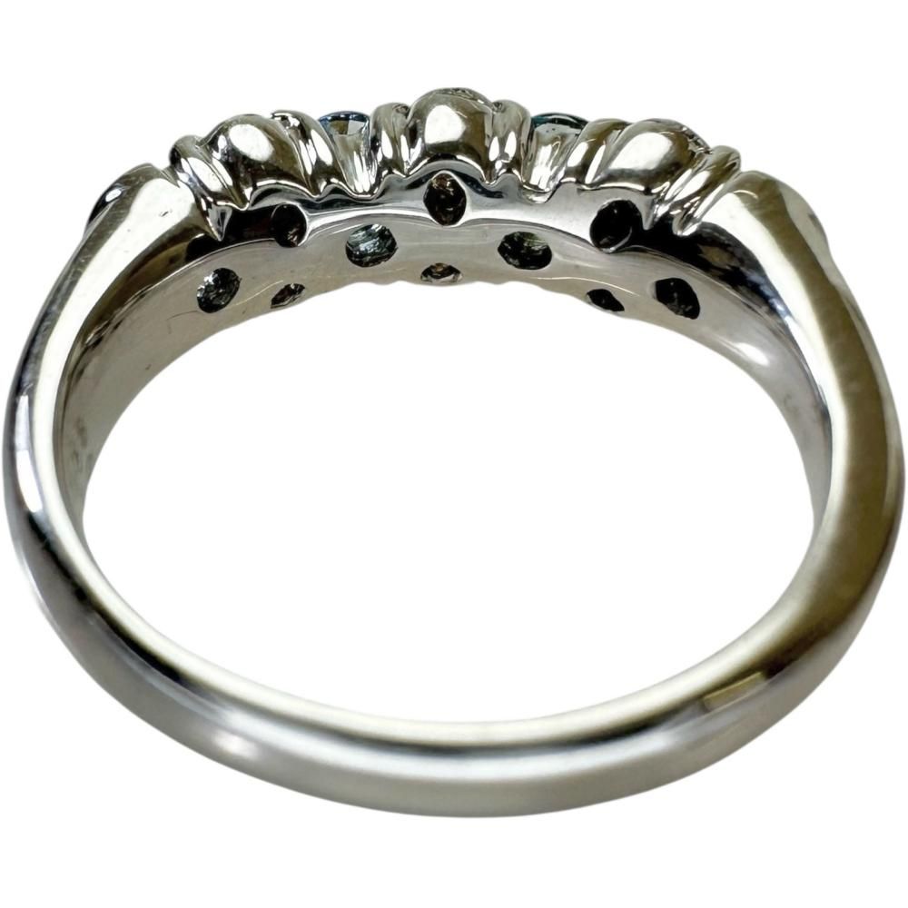 9号 アクアマリン 0.58ct ダイヤモンド 0.40ct リング・指輪