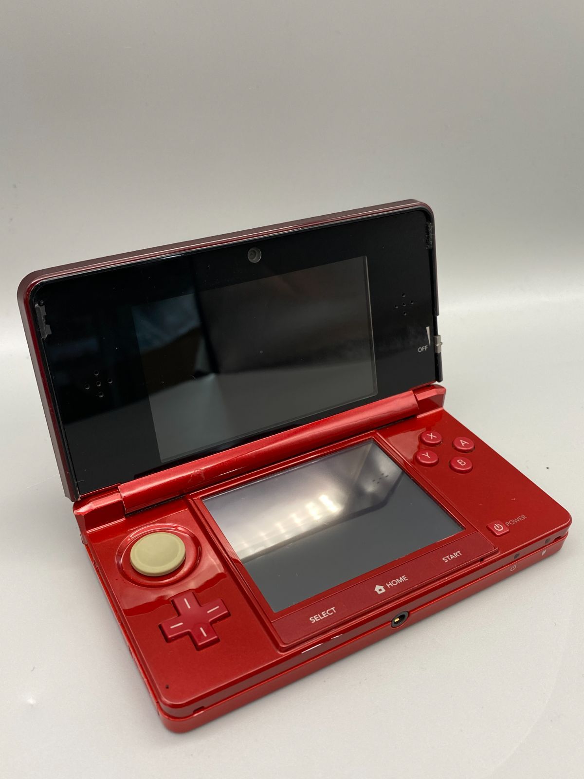 動作確認済】ニンテンドー 3DS 本体 フレアレッド 任天堂 nintendo 371