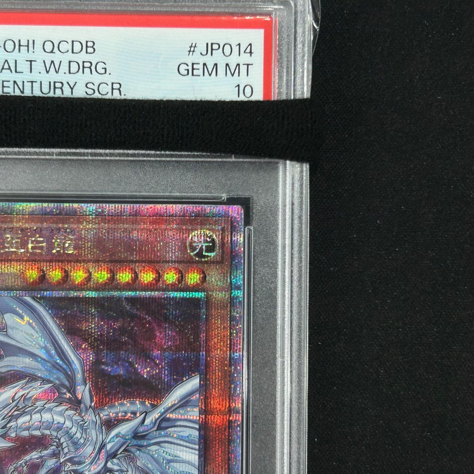 遊戯王 PSA10 青眼の亜白龍 25thシークレットレア QCDB-JP014