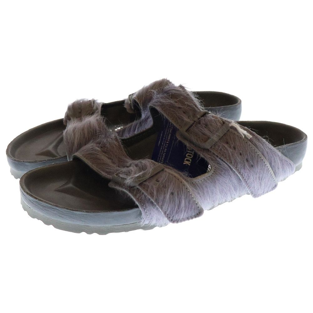 BIRKENSTOCK ビルケンシュトック ×RICK OWENS フェイクファー ベルトサンダル パープル