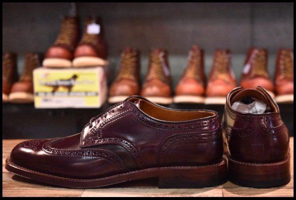8.5D 未使用 Leather Soul別注】ALDEN オールデン ショート 