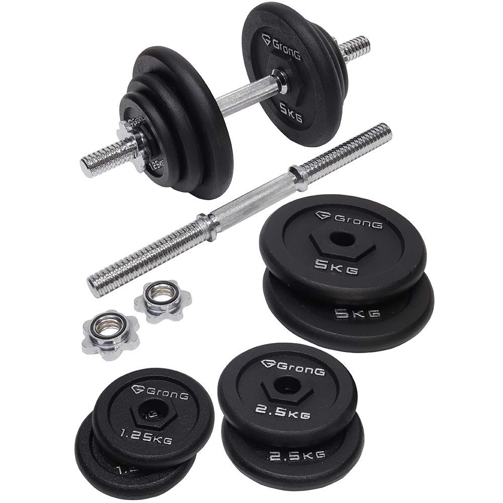 ダンベル 40kg セット 片手20kg×2個 シャフト プレート シャフト 重量