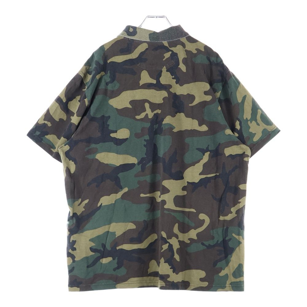 SUPREME シュプリーム 25SS Washed Camo Polo ロゴ刺繍 ウォッシュド カモ柄 半袖ポロシャツ カーキ ブラウン
