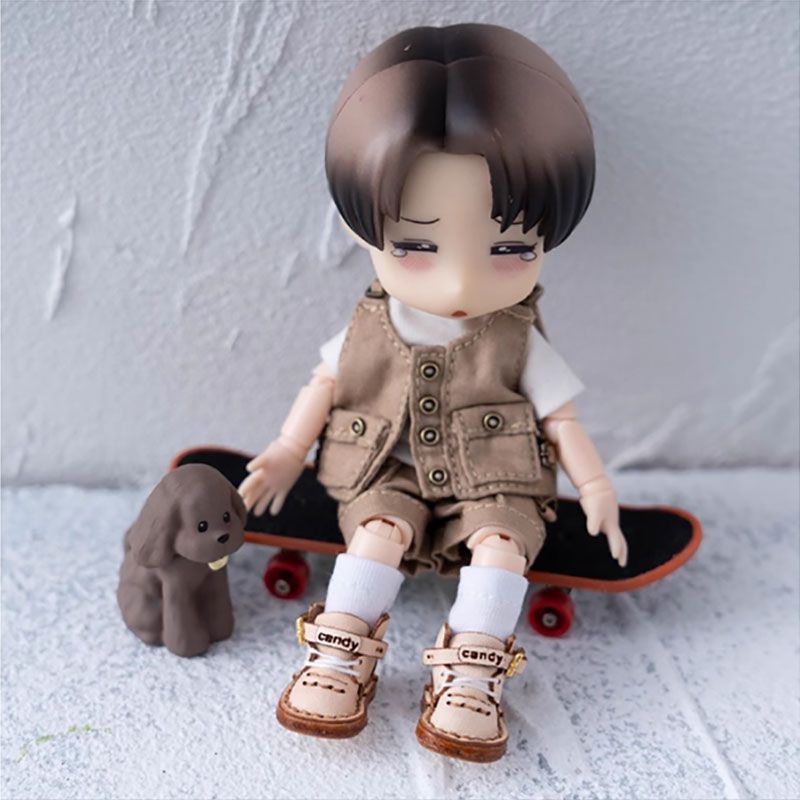 オビツ11 ドール服 サロペットセット 12分の1 BJD ボディ9対応