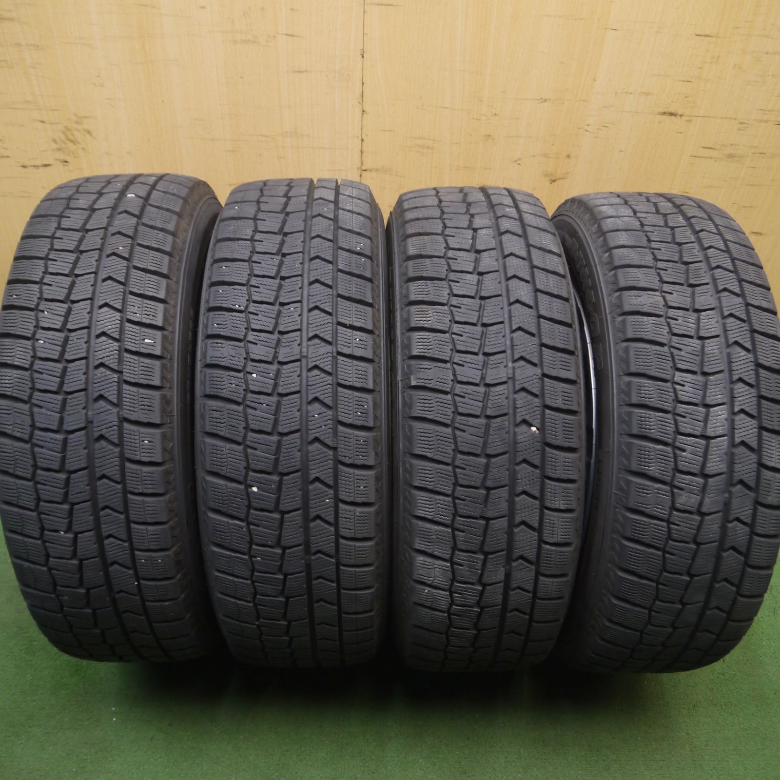 *送料無料* バリ溝！22年！キレイ！9.5分★トヨタ 80系 ヴォクシー 純正 スチール 195/65R15 スタッドレス ダンロップ ウインターマックス WM02 PCD114.3/5H★4053102Hス