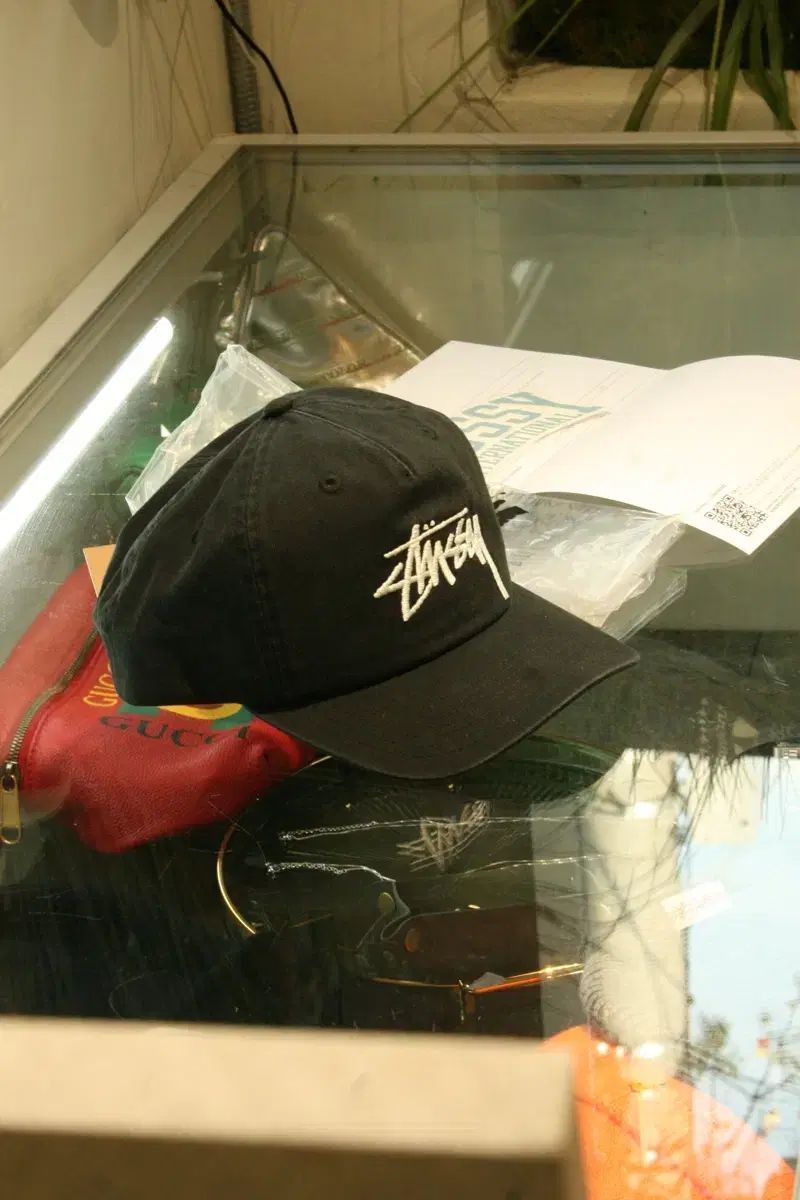STUSSY ステューシー ビッグ ストック ミード キャップ ブラック