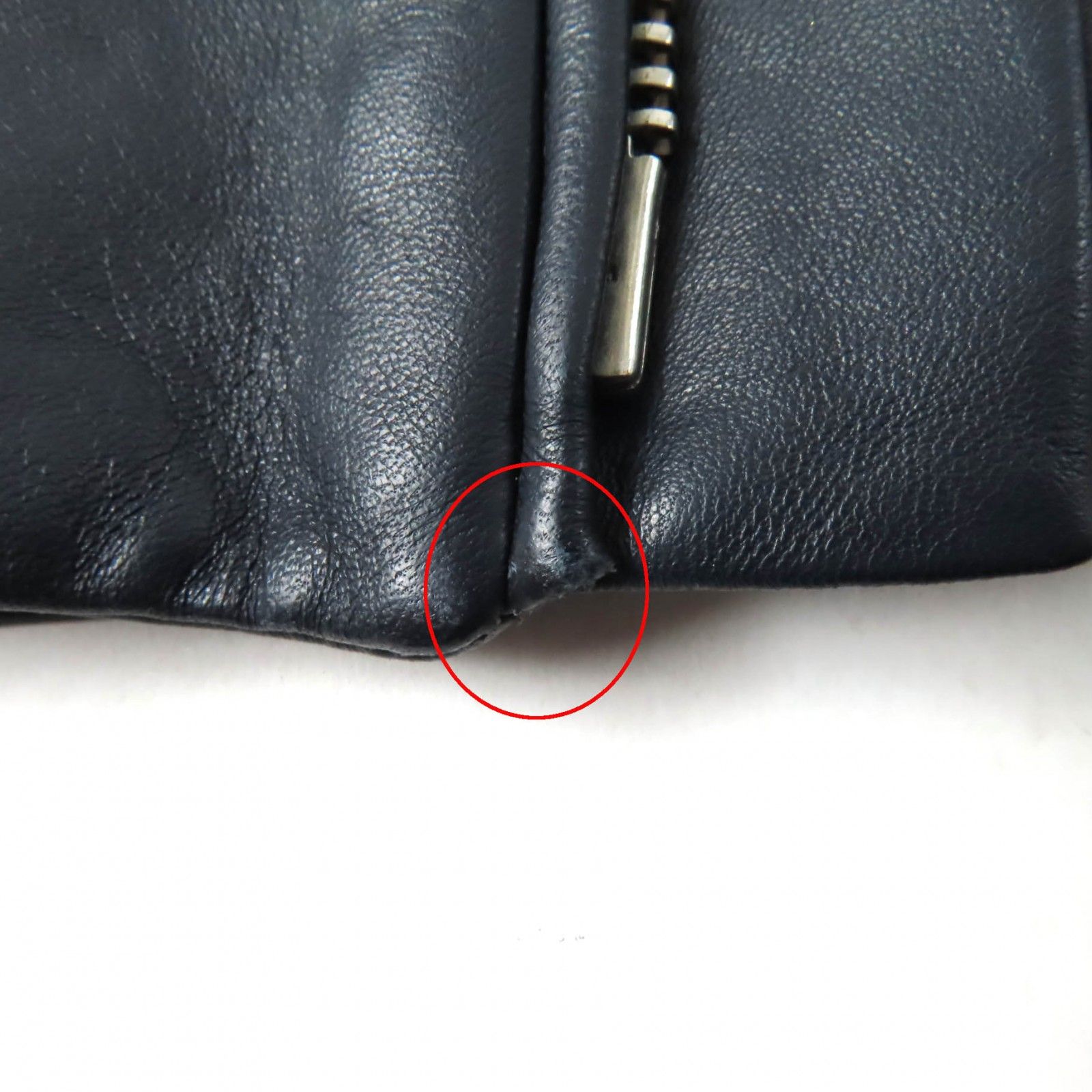 美品★Maison Margiela 4 メゾンマルジェラ4 S51AM0181 ハの字 ZIP UP シングル ラムレザー ライダースジャケット ダークネイビー 42 イタリア製 正規品 レディース 美品☆Maison Margiela 4 メゾンマルジェラ4 S51AM0181 ハの字