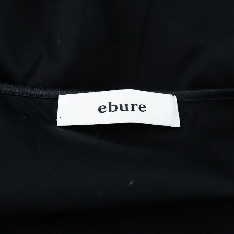 エブール ebure キャミワンピース ロング 無地 38 M 黒 ブラック  