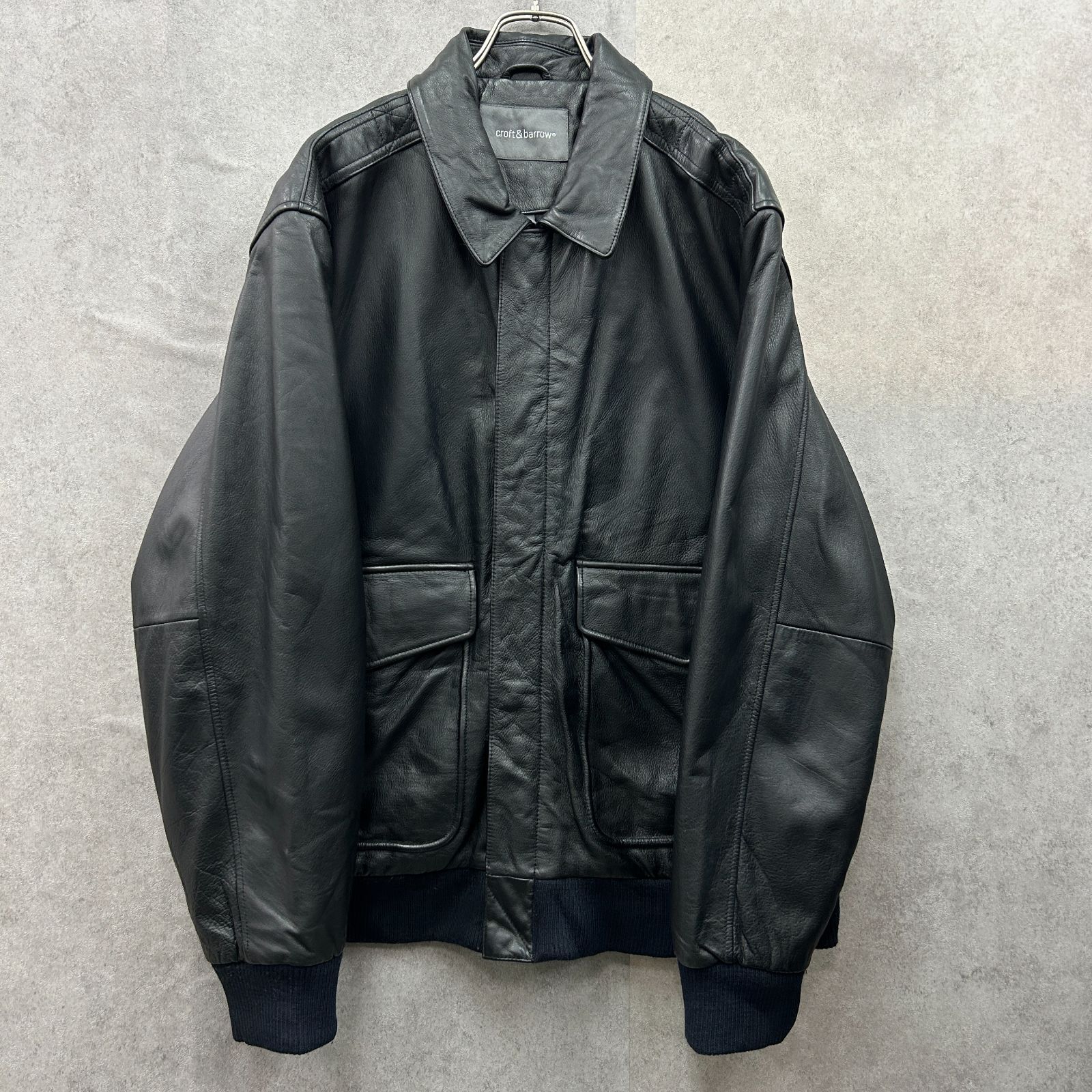 A-2タイプ トレンド シングルレザー本革 GENUINE LEATHER croft&barrow