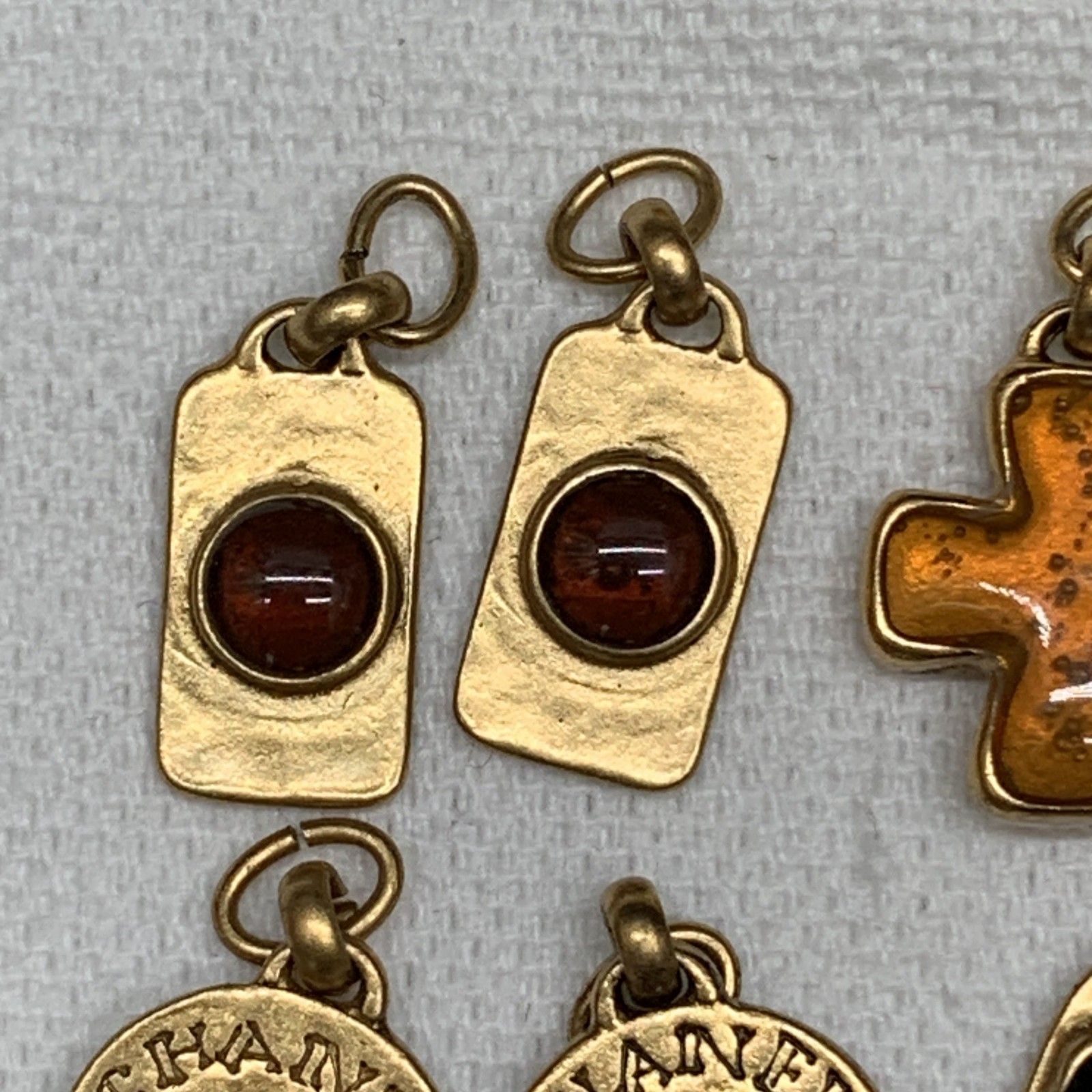 Z286 希少CHANEL シャネル ヴィンテージ ピアス グリポア カラー