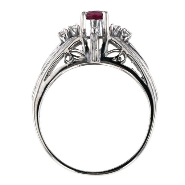 Pt900 プラチナ リング ルビー 0.30ct ダイヤモンド 0.06ct Pt900 プラチナ リング ルビー 0.30ct ダイヤモンド 0.06ct