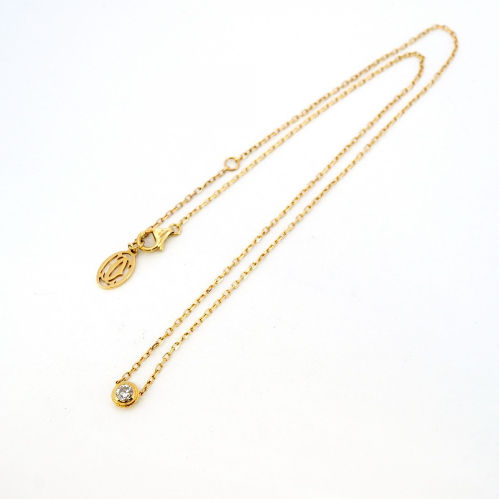 カルティエ CARTIER ダムール ネックレス ダイヤ ネックレス 750 カルティエ Cartier ダムール ダイヤ ネックレス 41cm XS K18 WG