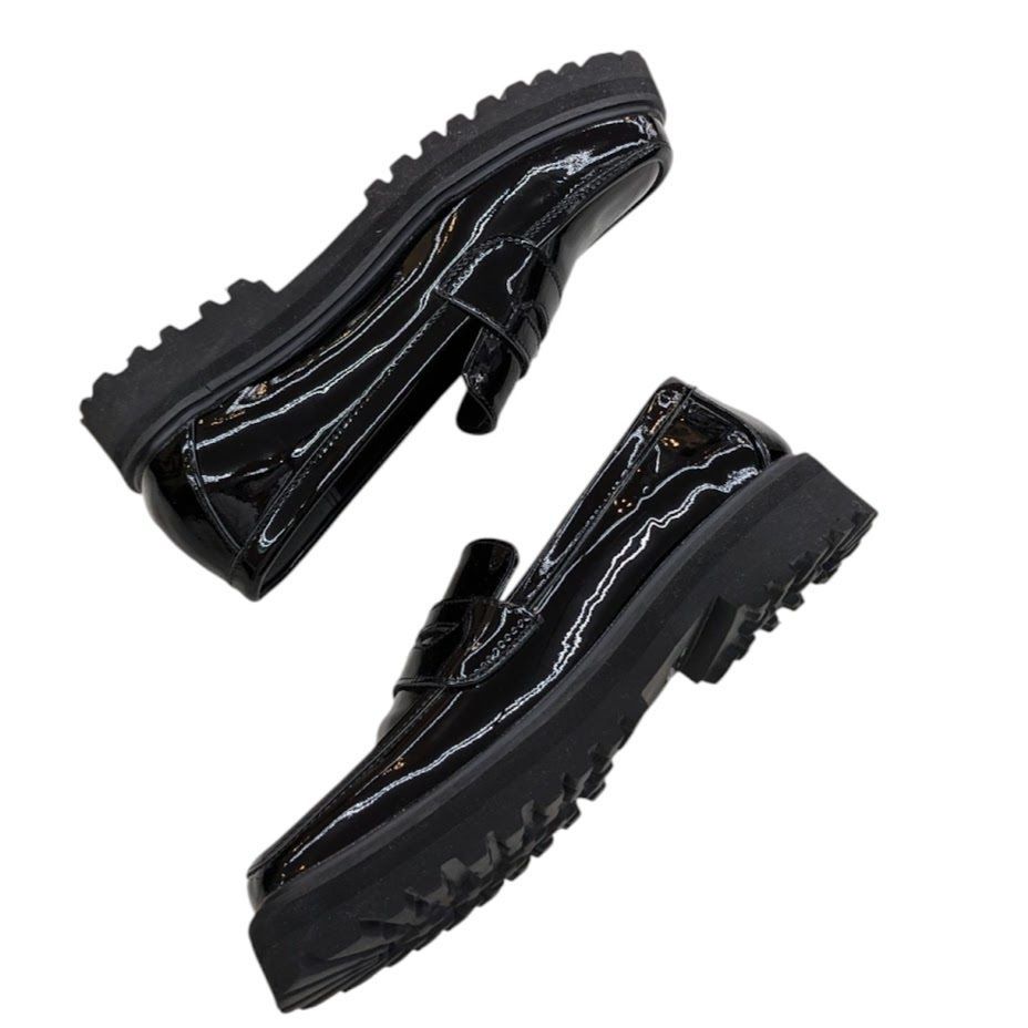 Ray BEAMS レイビームス エナメル パテント コインローファー