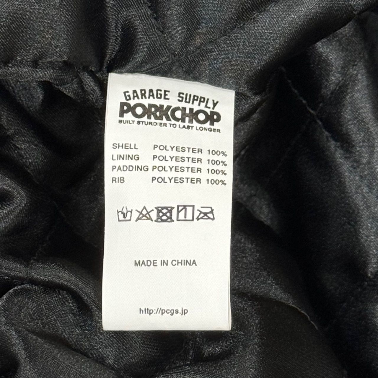 定価33000円 新品 PORKCHOP GARAGE SUPPLY 23AW SATIN SPORT JKT