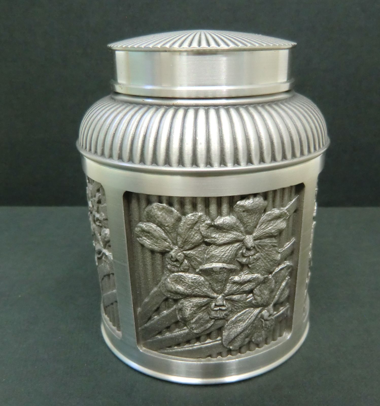 Selangor Pewter 錫製 茶筒 き
