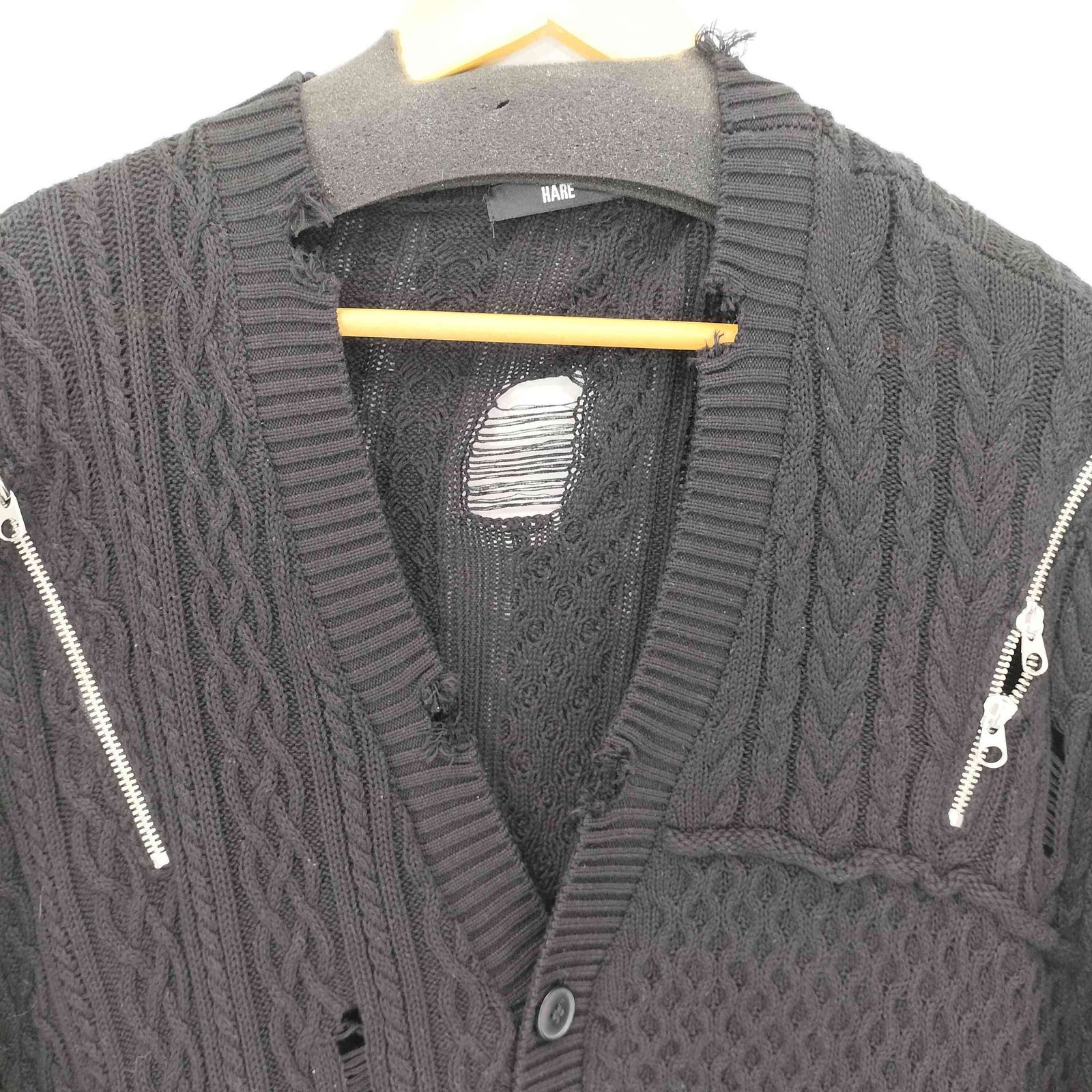 ハレ HARE BIGダメージZIPカーディガン メンズ FREE - メルカリ