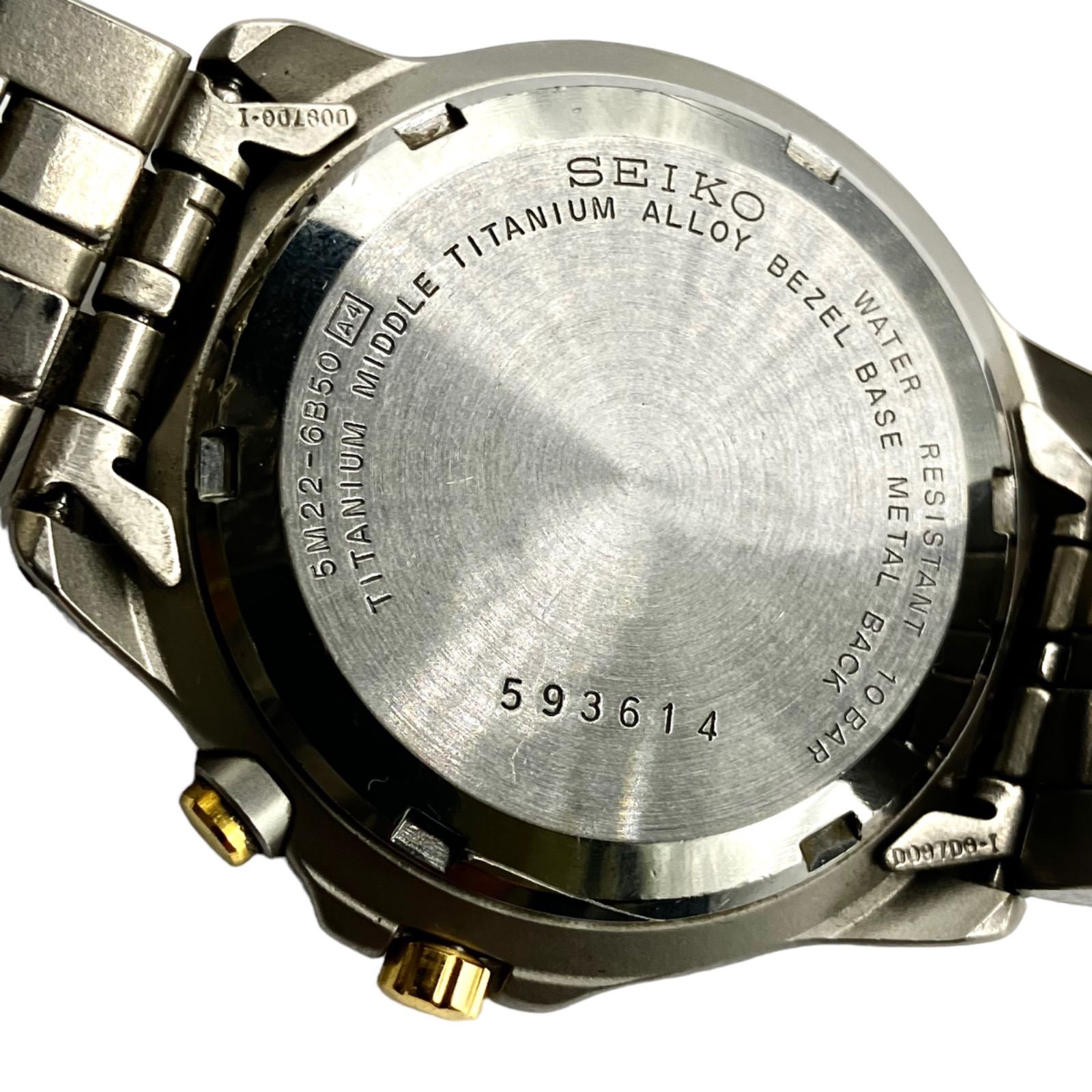 【ジャンク品です ️腕時計】 SEIKO/セイコー Spirit スピリット AGS チタニウム ウォッチ 自動巻き メンズ 不稼働品 5M22-6B50