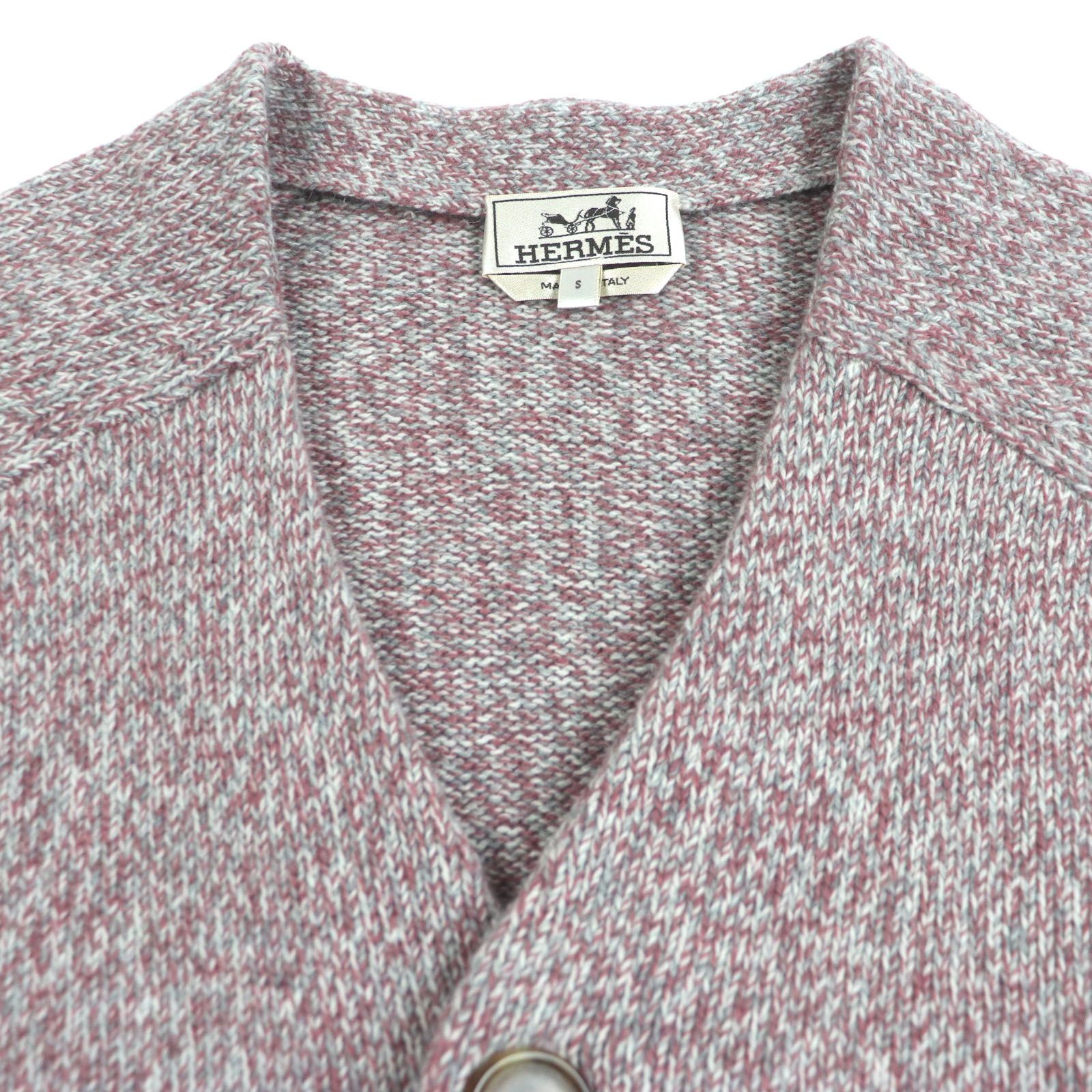■ □ 45960★冬 エルメス ダブルカラーセーター カシミヤ100％ S □ □ 45960☆冬 エルメス ダブルカラーセーター カシミヤ100％ S