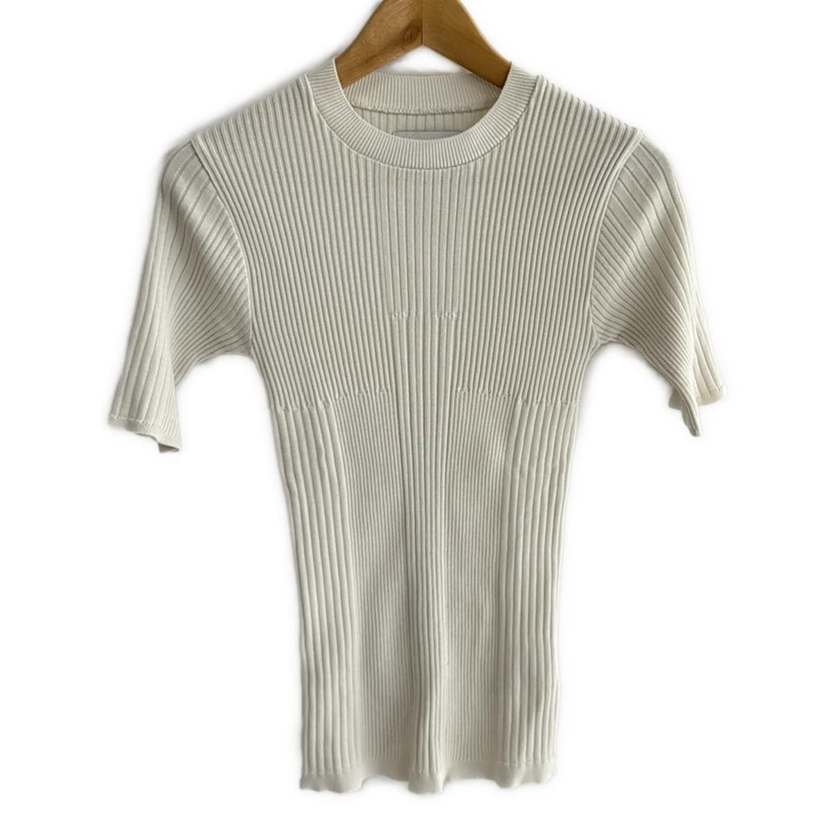 UNITED TOKYO ユナイテッド トウキョウ 半袖カットソー サイズF レディース - 白 クルーネック ニット