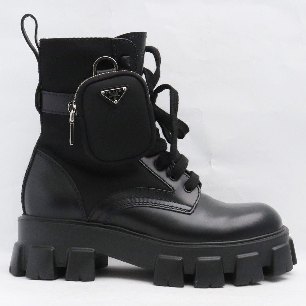 25.5cm相当 PRADA RE-NYLON モノリス ポーチ付きブラッシュド