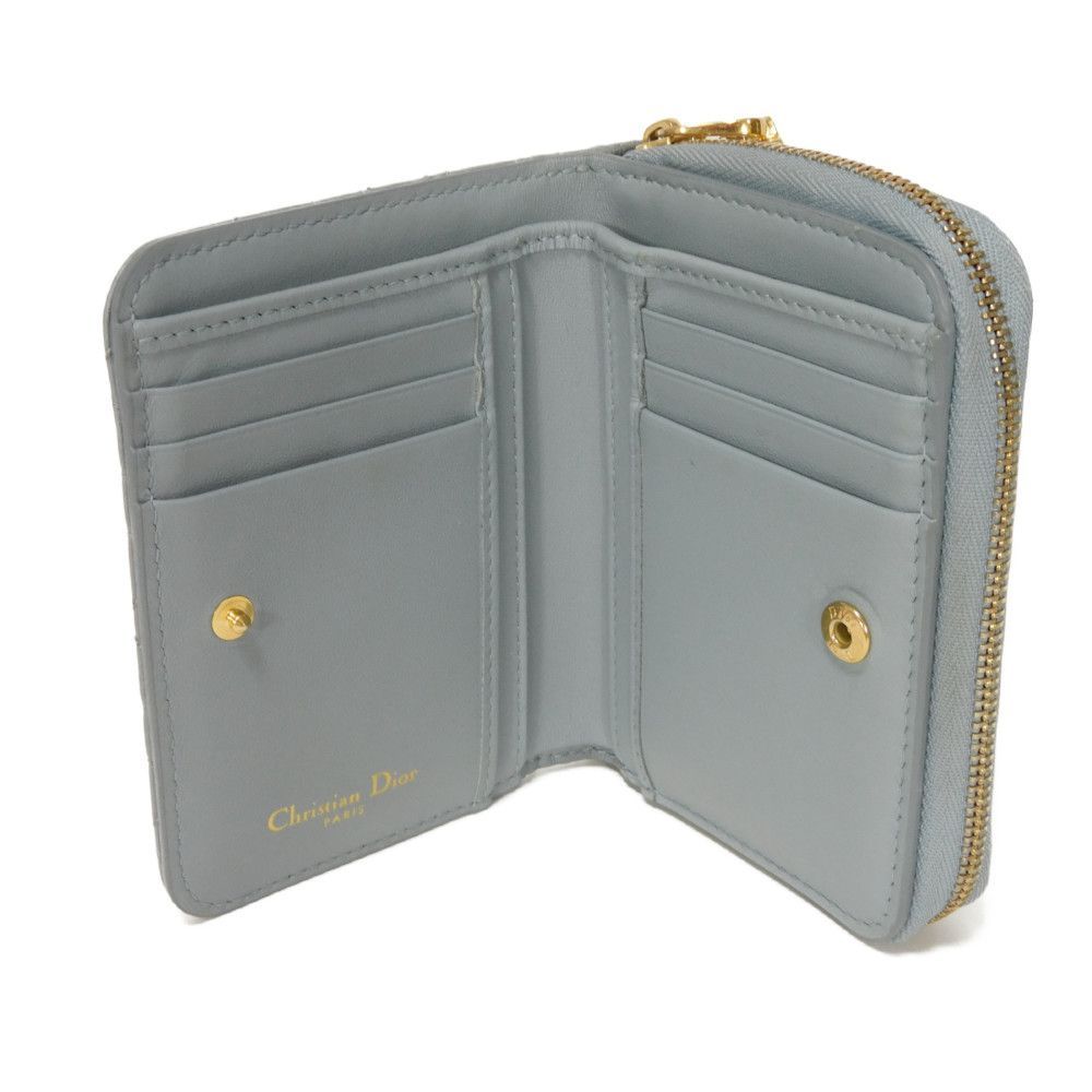 Dior ディオール カロ スカーレット ウォレット 現行 CDロゴ ステッチ  