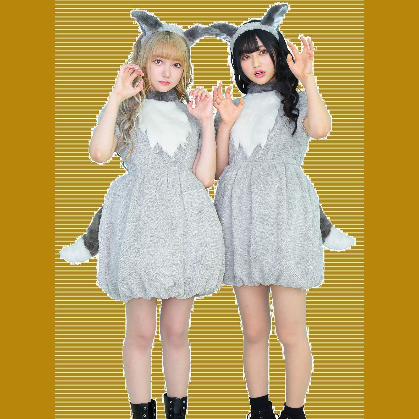 在庫セール】ふわもこアニマル City コスプレ グレーウルフ