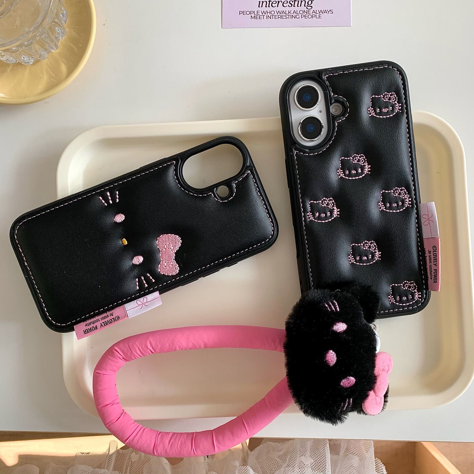 【レア】 ハローキティ×デコプティ ネックストラップ スワロフスキー 未使用 ハローキティデコプティ レア】 ハローキティ×デコプティ ネック