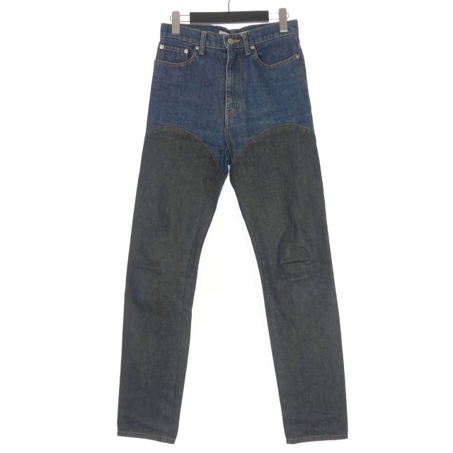ジョンローレンスサリバン JOHN LAWRENCE SULLIVAN denim - denim bi-color pants 配色切替 バイ デニムパンツ ジーンズ M インディゴ JLSW-36