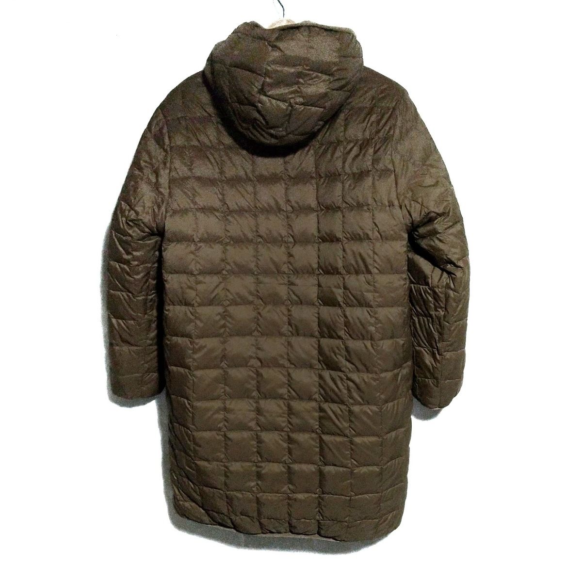 TAION タイオン ダウンコート サイズS レディース - ベージュ 長袖 リバーシブル ジップアップ 冬