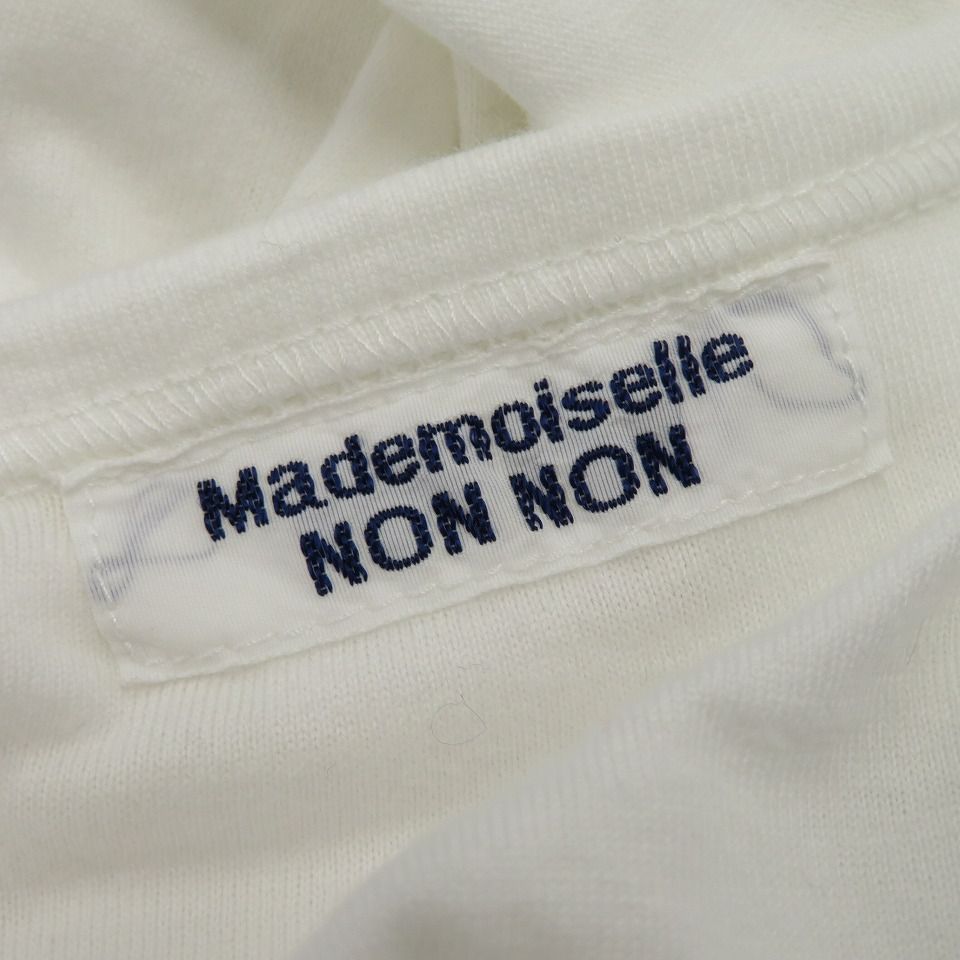 Mademoiselle NON NON マドモアゼル ノンノン  ロンＴ カットソー ロゴ 876948i