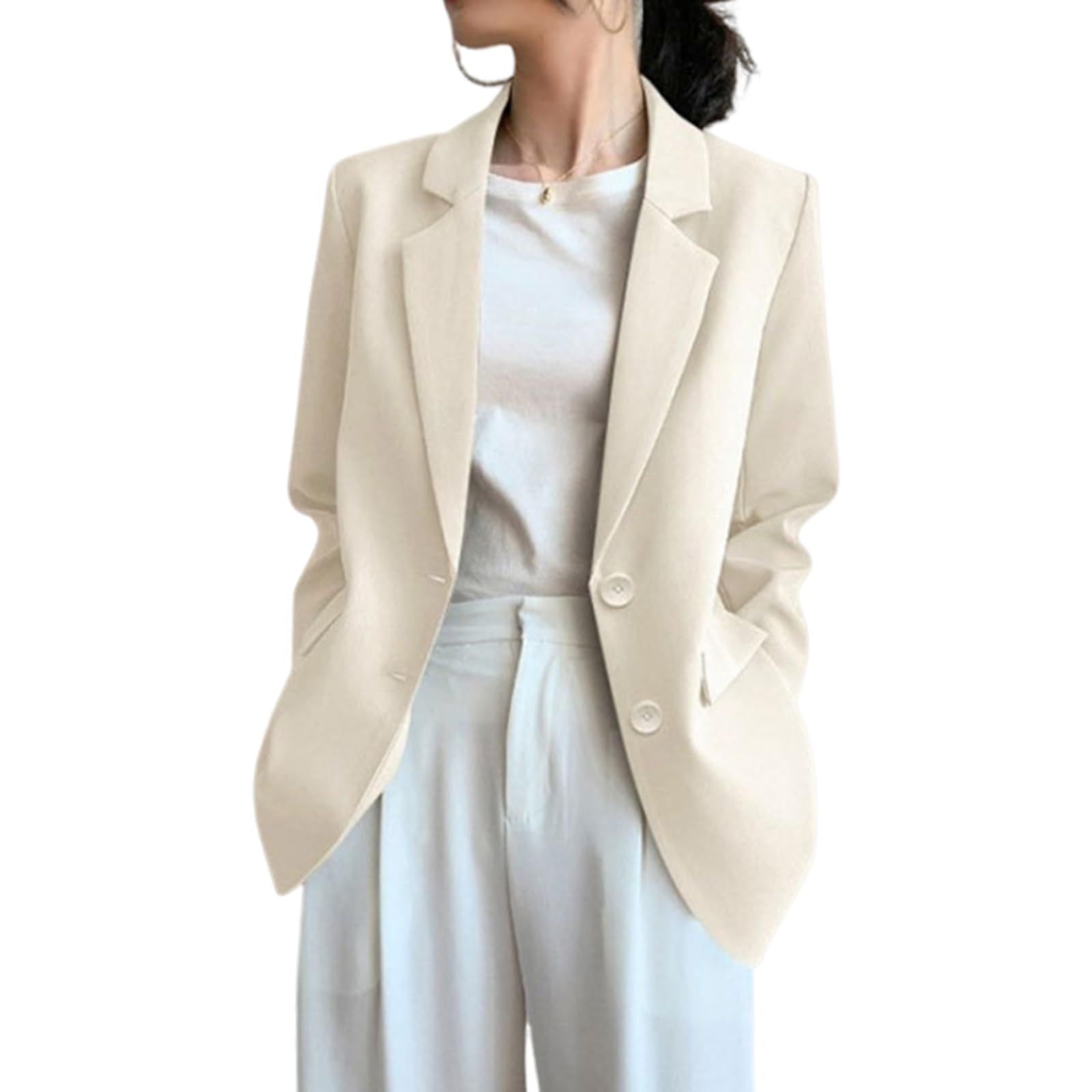 トップス M 肩パット入り ブレザー アウター フォーマル 長袖 スーツ 羽織