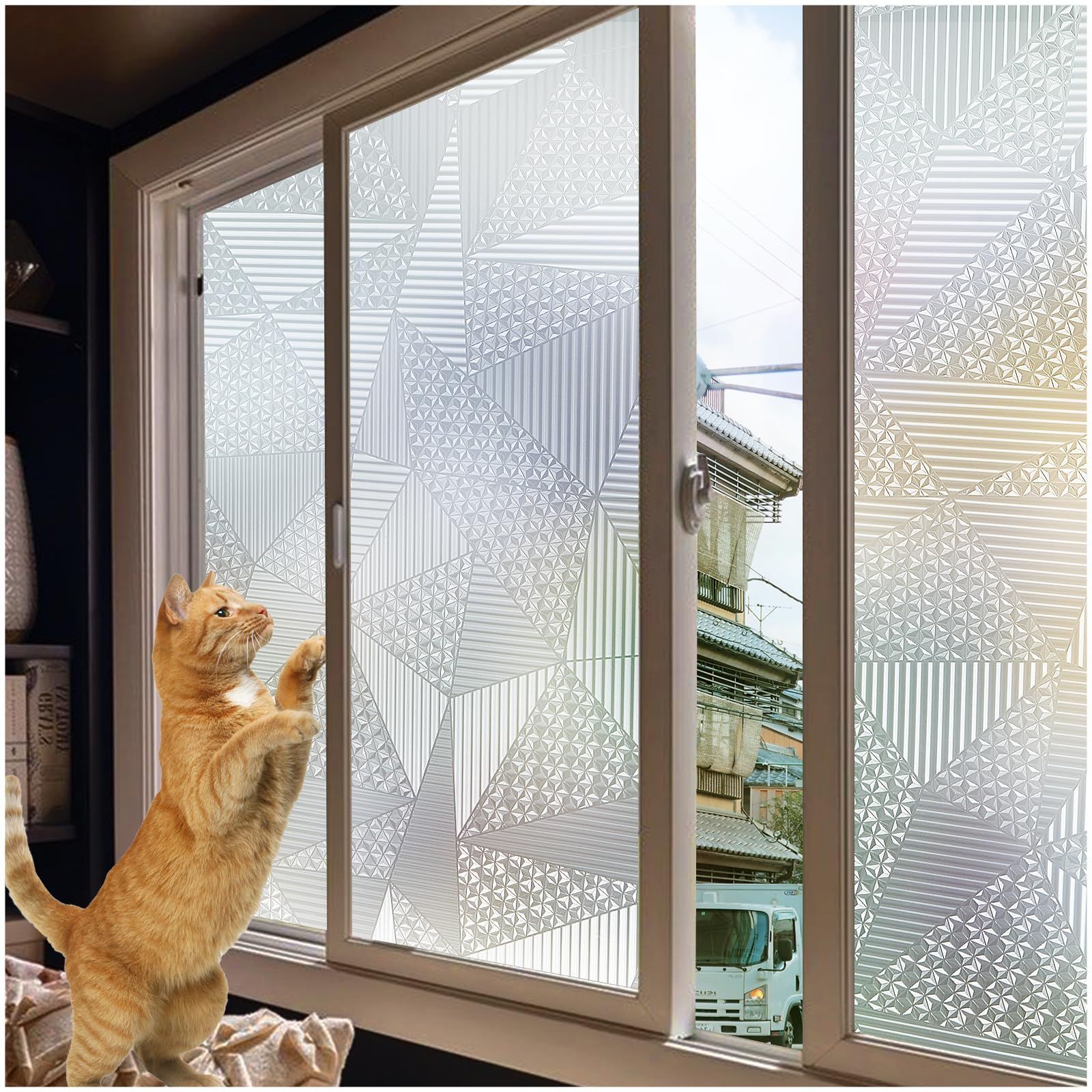 窓ガラス目隠しシート 窓遮熱シート 窓ガラス目隠しフィルム 遮熱遮光 剥がせる 結露防止 飛散防止 UVカット めかくしシート 窓用 窓ガラスフィルム 目隠し 90 x 370 cm 飛散防止 結露防止 曇りガラス調 断熱遮熱剥がせる遮光保温強化貼ってはがせる 飛散 Civil  Life] 窓ガラス マジックミラー フィル【90cmx2m】 結露防止シート 窓 目隠し フィルム 窓ガラスフィルム 外から見えない 夜 UVカット  UV ...